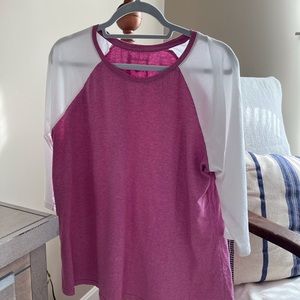 Organic cotton baseball tee